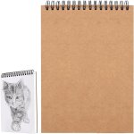 Bloc a dessin a4 - 60 pages de papier a croquis - carnet de croquis vierge - bloc a dessin a spirale ...