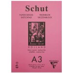 Bloc dessin schut clairefontaine papier petit grain blanc a3 70 feuilles