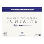 Bloc fontaine 25 feuilles grain 1 / 2 satin� 42x56 300 grammes encoll� 4 c�t�s blanc