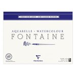 Bloc fontaine 25 feuilles grain torchon 24 x 30 cm 300 grammes encoll� 4 c�t�s blanc