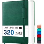 Bloc - notes a4 a couverture rigide, format a4 lign avec 320 pages pour homme et femme, grand carnet ...