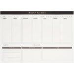 Bloc note a4 semainier basic studio weekly planner, sous - main bureau, planificateur hebdomadaire papeterie ...