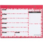 Bloc note a4 semainier crvsh weekly planner, sous - main bureau, planificateur hebdomadaire papeterie ...