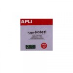 Bloc notes adh�sif 100f 75x75 violet pastel - apli 19083