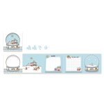 Bloc - notes adh�sif boule de cristal pour filles, 120 feuilles / ensemble, notes autocollantes pour ...