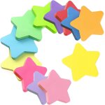 Bloc - notes super adhésives en forme de pentagramme - 600 feuilles, 12 couleurs, 70 x 70 mm - notes ... Bloc - notes super adhésives en forme de pentagramme - 600 feuilles, 12 couleurs, 70 x 70 mm - notes ...