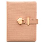 Bloc - notes b6 avec fermeture a cur, couverture en cuir, papeterie pour journal agenda agenda, fournitures ...