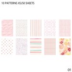 Bloc - notes cratif et frais, 50 feuilles de papier de base pour la dcoration des journaux scolaires, ...