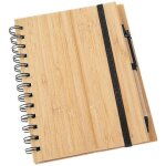 Bloc - notes premium pour horaires, plans et objectifs ¿ papier durable et bambou, 18 x 14 cm, id�al ...