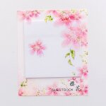 Bloc - notes japonais sakura auto - adhsif, etiquette autocollante mignonne, bloc - notes d'criture, ...