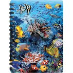 Bloc - note - merveilles du r�cif de deluxebase. carnet a spirale a6 art lenticulaire 3d corail a pages ...