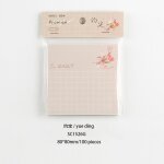 Bloc - notes motif fleur kawaii, 100 pièces, papeterie de décoration pour scrapbook journal journal, ... Bloc - notes motif fleur kawaii, 100 pièces, papeterie de décoration pour scrapbook journal journal, ...