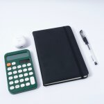 Bloc - notes en pu avec sangle d'affaires, bloc - notes etudiant, carnet de compte a la main, a5, horizon, ...