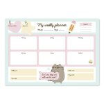 Bloc - notes semainier a3 pusheen