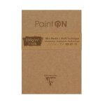Bloc paint'on 10, 5 x 14, 8 cm - 50 feuilles frange - clairefontaine