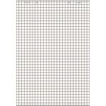 Bloc paperboard, 20 feuilles, a carreaux / en blanc