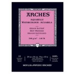 Bloc de papier aquarelle 300 g sur m grain satin�