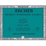 Bloc de papier aquarelle 640 g sur m grain fin