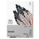 Bloc papier bristol - extra lisse - a3 - 250g - 20 feuilles - winsor et newton