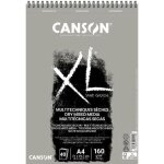 Bloc de papier - canson - xl sand grain - 40 feuilles a4 - gris - effets de couleurs subtils