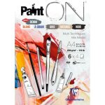 Bloc papier dessin painton clairefontaine 21 x 29, 7 cm a4 250g assortiment feuilles