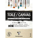 Bloc toiles - polycoton - 21 x 29, 7 cm - 10 feuilles - clairefontaine