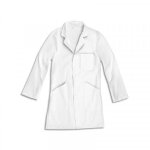 Blouse blanche - taille l - coton - mixte - manches longues