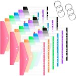 Bnhgc - 18 pochettes plastiques perfores a4 pochette porte - document a4 transparente pochettes perforees ...