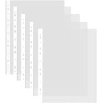 Bnhgc - pochettes perfores a4 en plastique perfores, lot de 100 pochettes plastiques, 11 trous ouverture ...