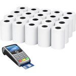Bobine carte bancaire thermique 57x35x12 m - rouleaux pour terminal carte bancaire - bobine papier thermique ...