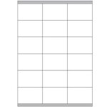 Bo�te 100 feuilles d'�tiquettes blanches avec marges - laser / jet d'encre / photocopieurs - 70x48 mm ...