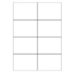 Boite 100 feuilles etiquettes blanches sans marges - laser / jet d'encre / photocopieurs - 105x74 mm ...