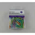 Bote de 100 trombones 2, 8 cm multicolores en pvc bureau organiseur dossier