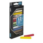 Bo�te de 12 pastels a sec campus assortis