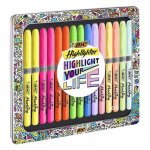Bo�te 15 feutres surligneurs - couleurs intenses et pastel - bic