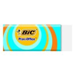 Bo�te de 20 gommes plastique blanche rectangulaire bic plast - office