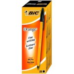 Bo�te de 20 stylos billes bic orange pointe fine noir