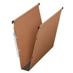 Bote de 25 dossiers - suspendus defi v pour armoire. fond 15 mm. kraft orange.