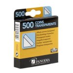 Bote de 500 coins photos adhsifs transparents