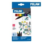 Boite de 6 feutres pour peindre sur les tissus milan.