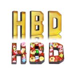 Bo�tes cadeaux - hbd - 36 cm - carton naturel - d�coration el�gante et pratique