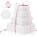 Boite cadeau vide lot de 4 ensemble botes cadeaux anniversaire 13 a 28 cm, pour emballage cadeau de ...