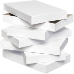 Boîtes a chemises blanches avec couvercles pour noël et toutes les fêtes (6 boîtes, 37, 5 x 24, 1 cm) ... Boîtes a chemises blanches avec couvercles pour noël et toutes les fêtes (6 boîtes, 37, 5 x 24, 1 cm) ...