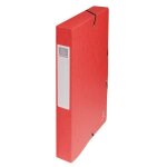 Boite de classement a elastique - dos 40mm - 24 x 32 - carte lustree f. s. c 710eme - couleur rouge
