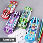 Bo�te a crayons en fer a dessin anim�, bo�te de papeterie cr�ative a double couche pour trompette, etui ...