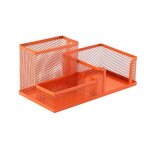 Bo�te a crayons en m�tal durable, support de rangement creux pour crayons, papeterie d'�tudiant, bo�te ...