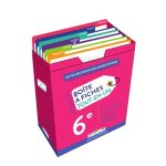 Bo�te a fiches tout - en - un 6e - 110 fiches recto - verso pour r�ussir sa sixi�me !