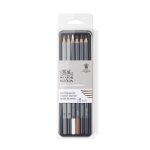 Bo�te en m�tal de 6 crayons esquisse - winsor et newton