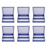 Bote de microscope a glissire, plastique rectangulaire bleu royal 6x 100, support coulissant pour microscope ...