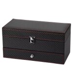 Bo�te de montre a 4 grilles, bo�tier de montre a double affichage de bijoux, bo�te de rangement, bo�te ...